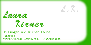 laura kirner business card